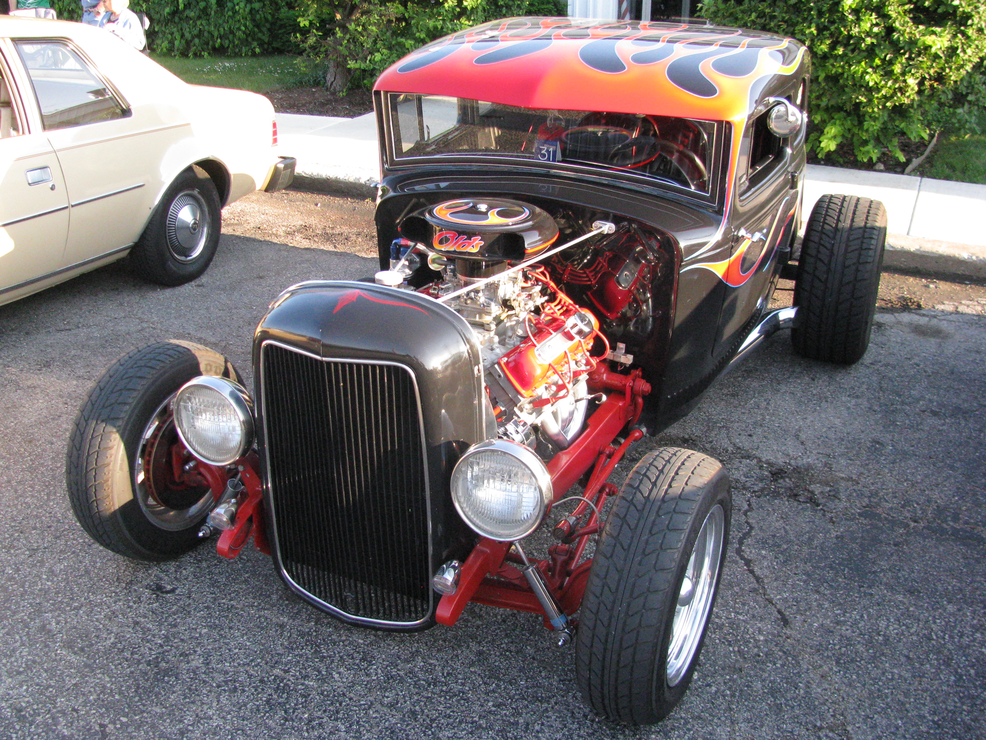 hot, Rod, Rods, Retro, 1931, Ford, Engine Wallpaper