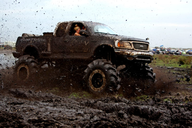 mud bogging, 4×4, Offroad, Race, Racing, Monster truck, Race, Racing, Pickup, Ford HD Wallpaper Desktop Background