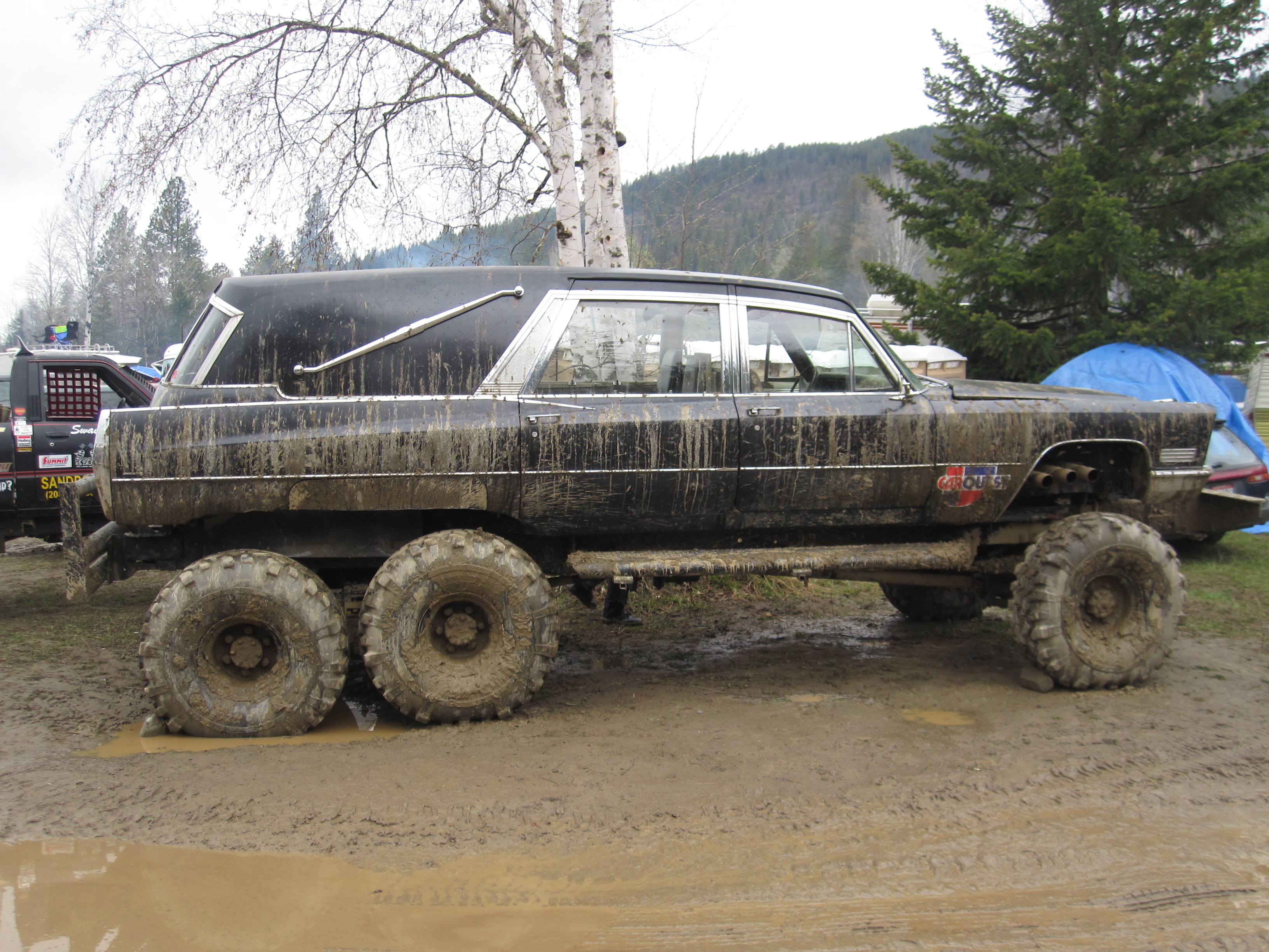 mud bogging, 6x6, Offroad, Race, Racing, Monster truck, Race, Racing, Cadillac Wallpaper