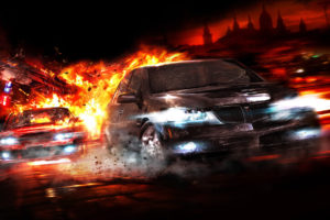 cars, Explosions, Pontiac, Police, Cars