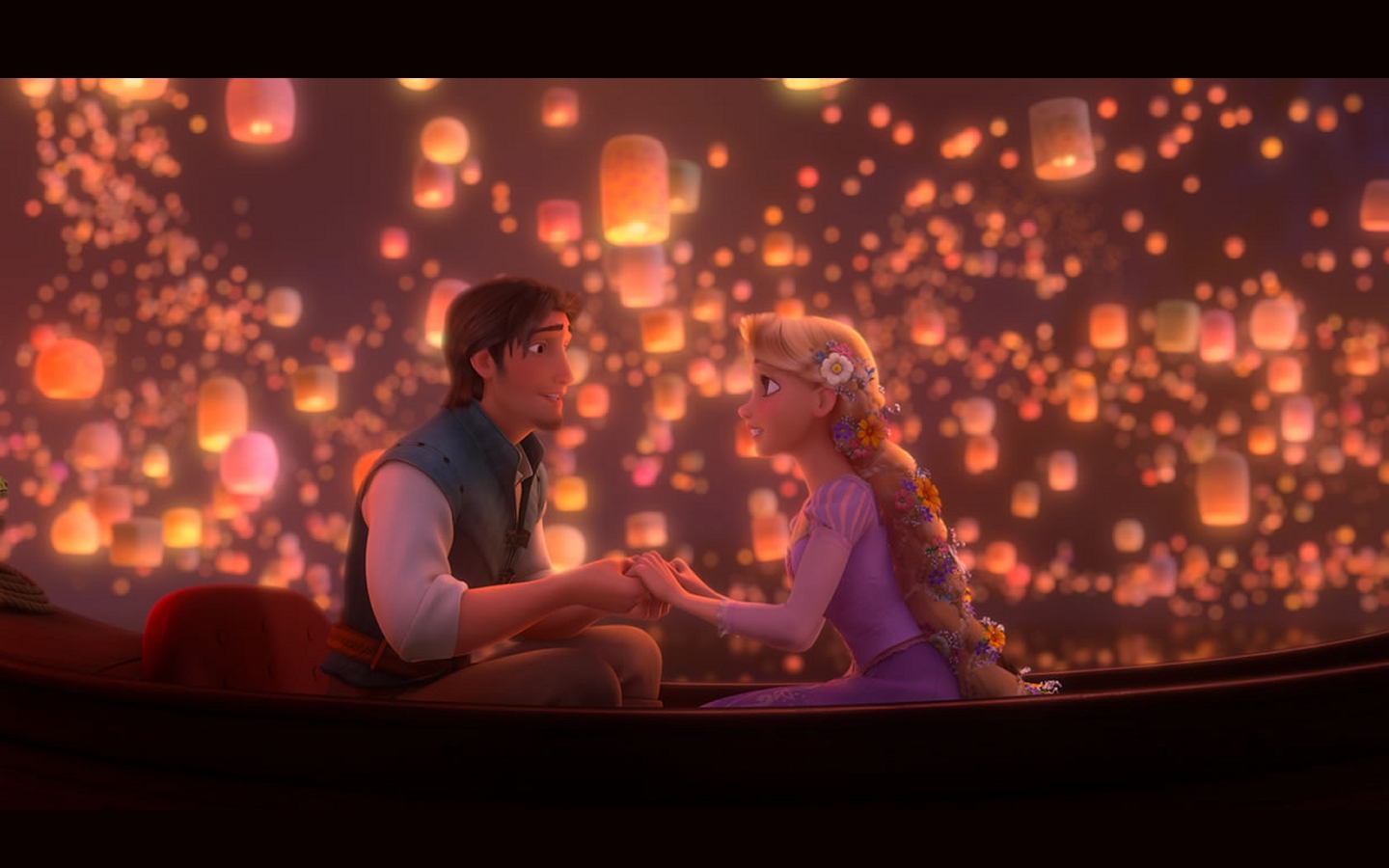 lanterns, Tangled Wallpaper