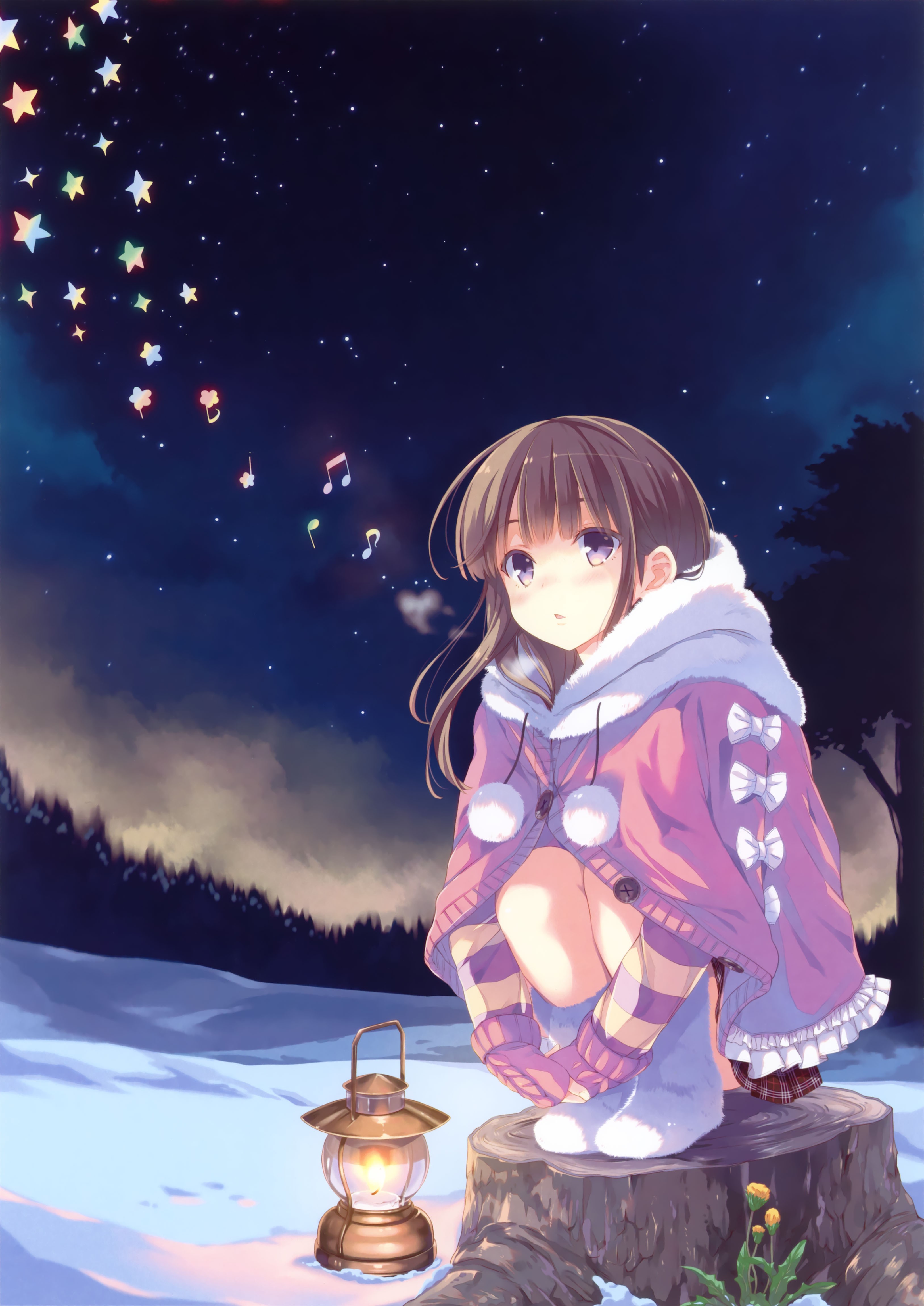 Chino Kafuu Anime Girl 4K Ultra HD Mobile Wallpaper