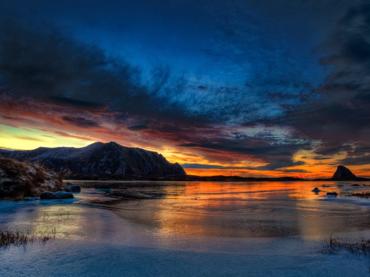 sunset, Landscapes, Norway, Arctic HD Wallpaper Desktop Background