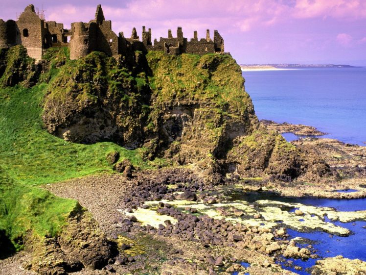 architecture, Ireland, Dunluce, Castle HD Wallpaper Desktop Background