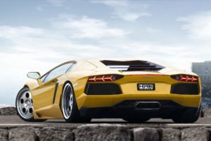 cars, Italian, Supercars, Lamborghini, Aventador, Yellow, Cars
