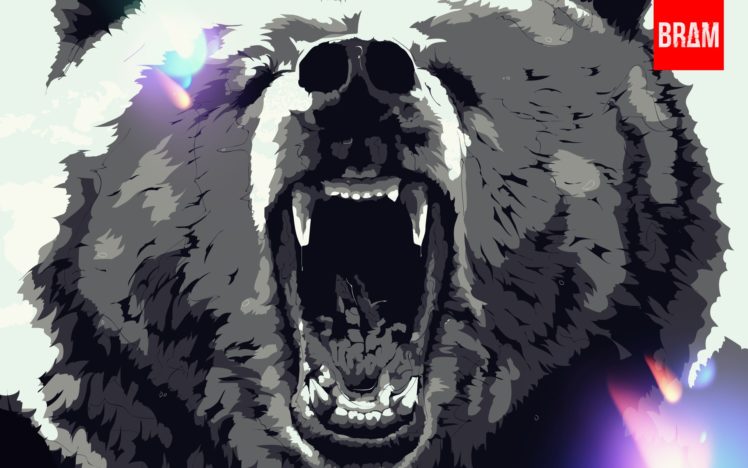 animals, Artwork, Bears, Bram, Vanhaeren HD Wallpaper Desktop Background