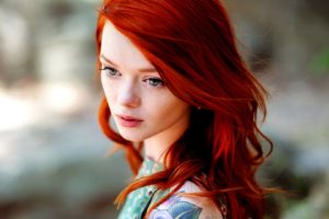 tattoos, Women, Redheads
