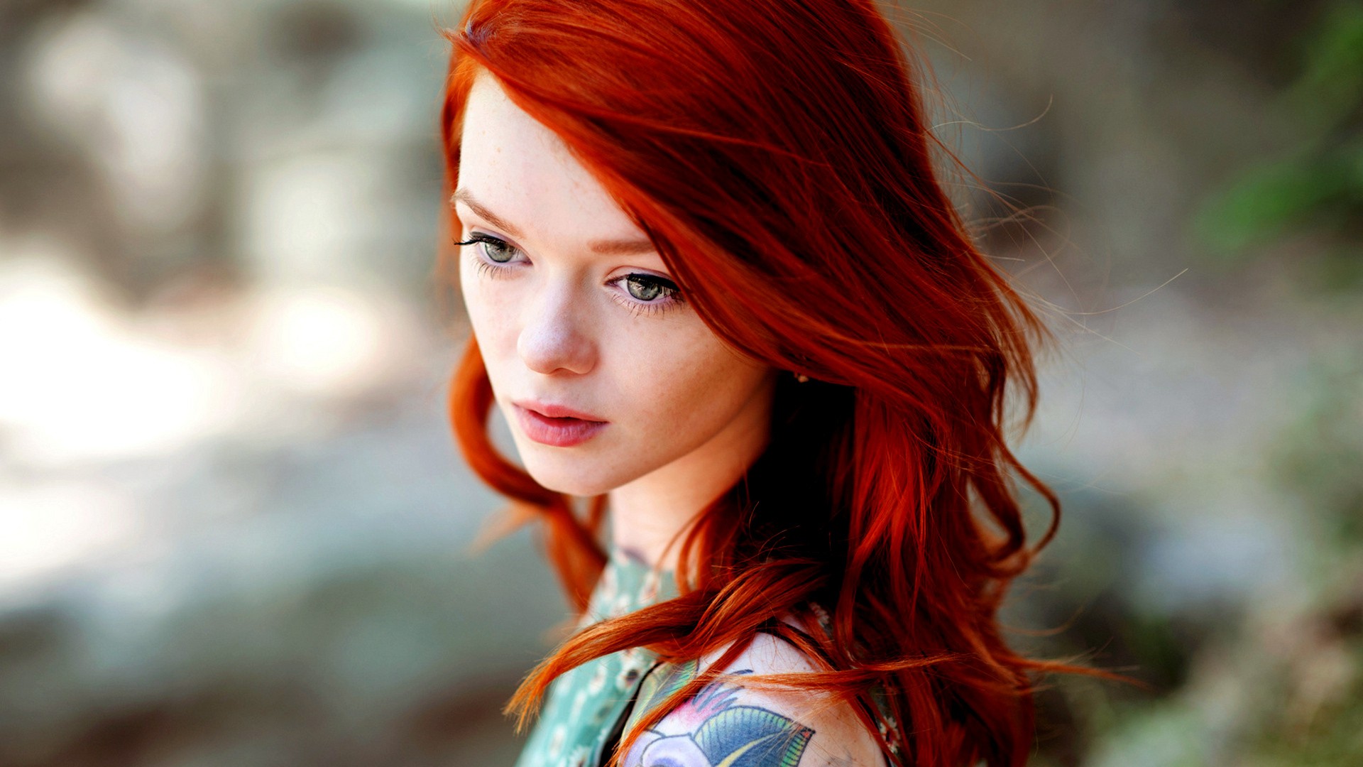 tattoos, Women, Redheads Wallpaper