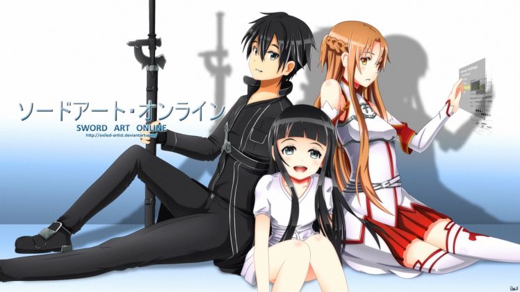 deviantart, Sword, Art, Online, Yuuki, Asuna, Kirigaya, Kazuto, Yui mhcp001 HD Wallpaper Desktop Background