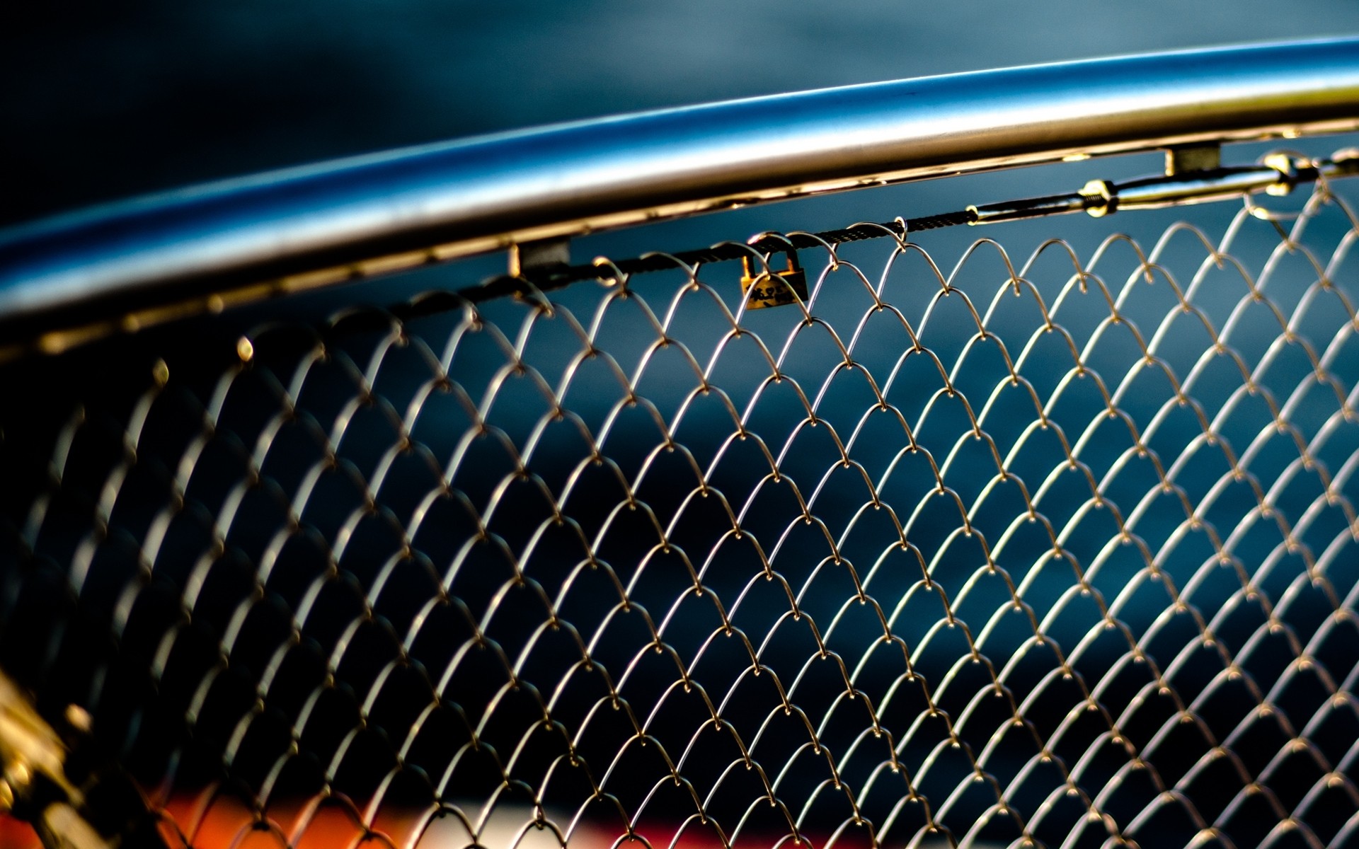 fences, Locks, Chain, Link, Fence, Blurred, Background Wallpaper