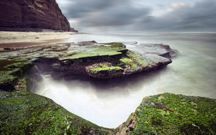 water, Landscapes, Nature, Seas, Rocks HD Wallpaper Desktop Background