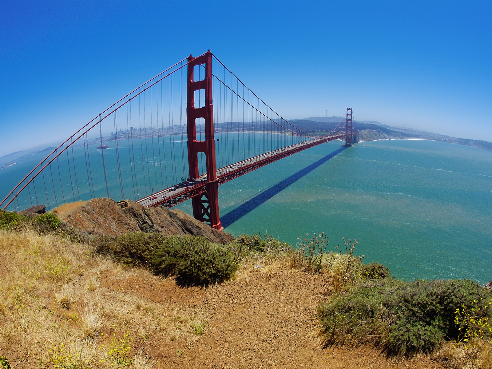 bridges, Golden, Gate, Bridge, San, Francisco, Pacific, Ocean Wallpaper