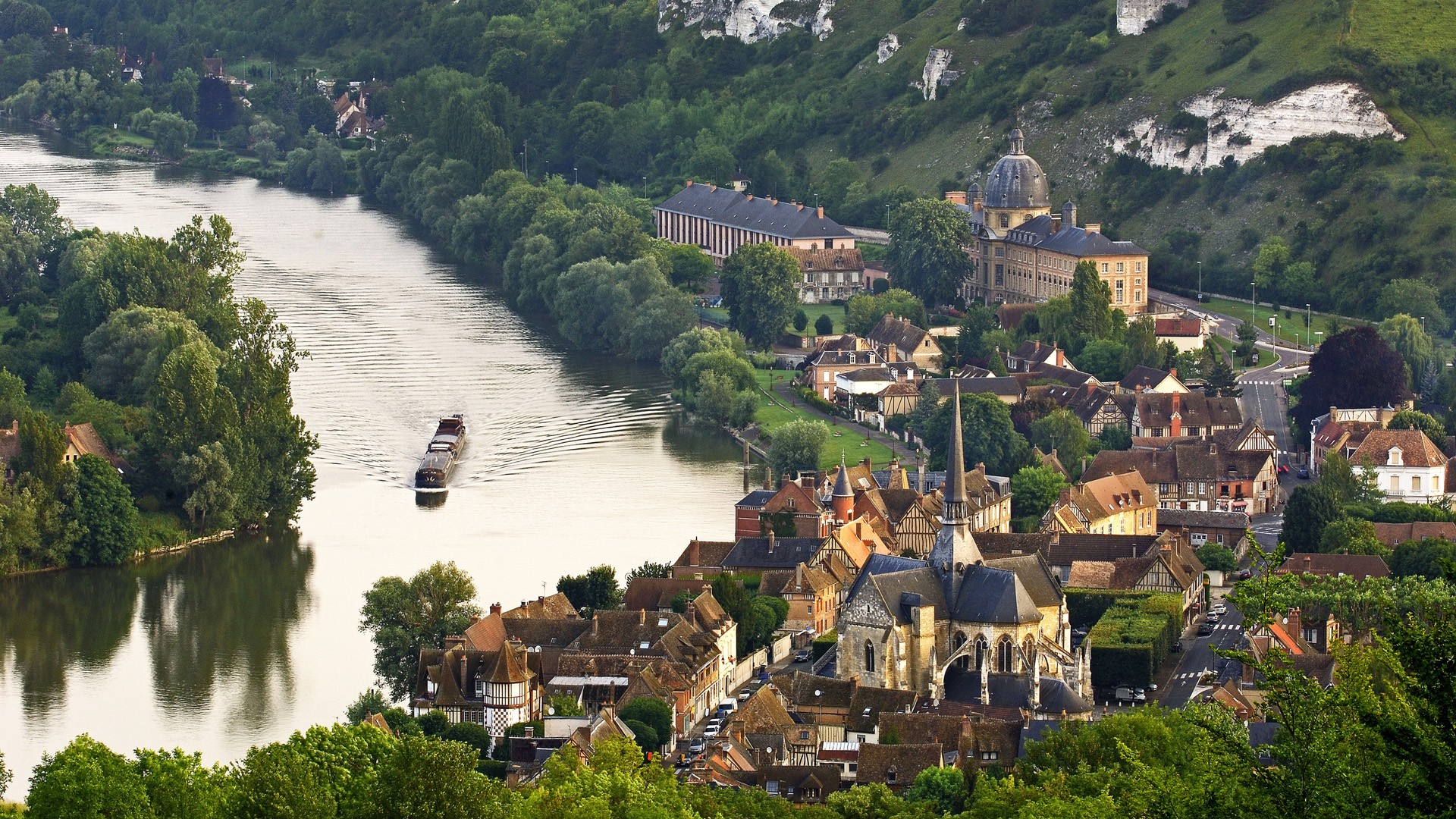 normandy, France, Seine, Valley, Les, Andelys Wallpaper