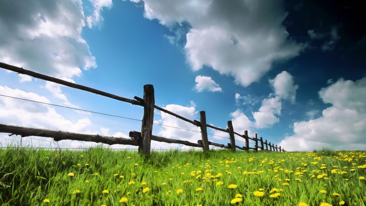 landscapes, Nature, Fences, Land HD Wallpaper Desktop Background
