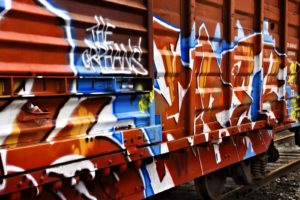 trains, Graffiti, Railroad, Tracks