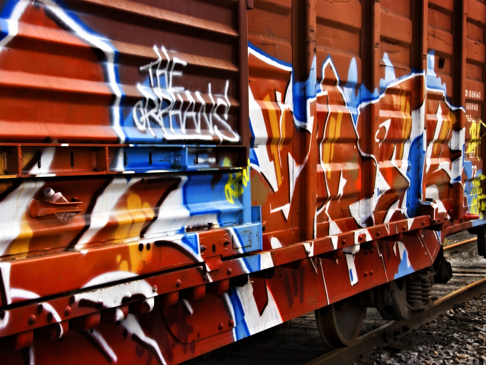 trains, Graffiti, Railroad, Tracks Wallpaper