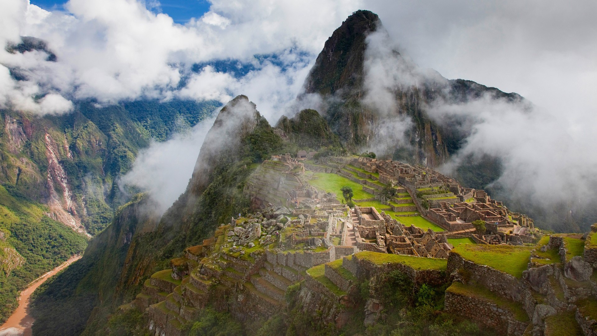 fog, Machu, Picchu, Historic Wallpaper