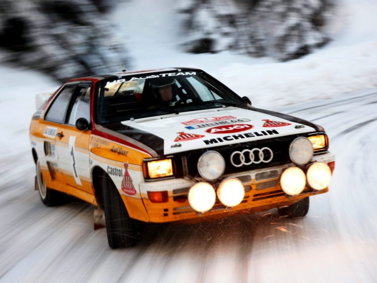 snow, Rally, Audi, Quattro, Speed, Rally, Car HD Wallpaper Desktop Background