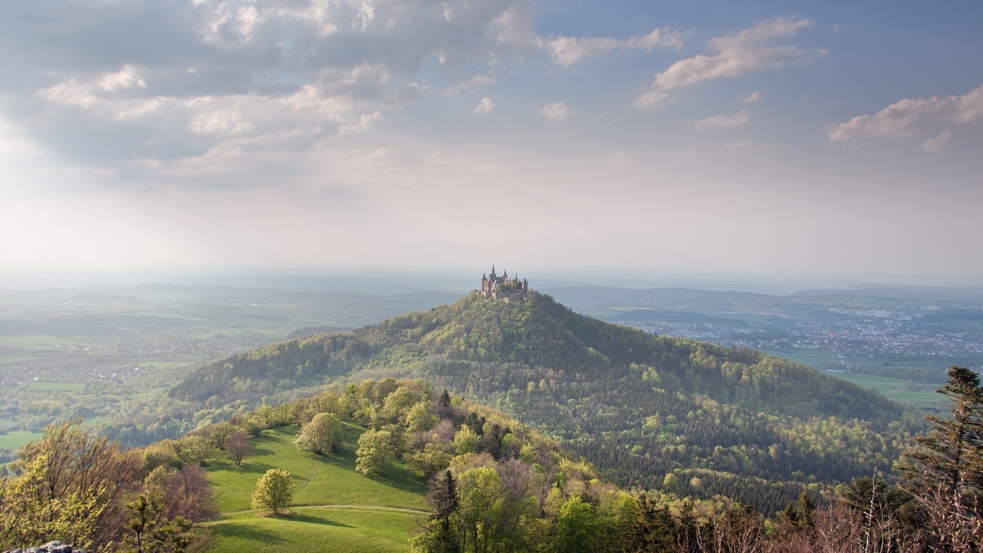 landscapes, Nature, Castles, Forests, Hohenzollern Wallpaper