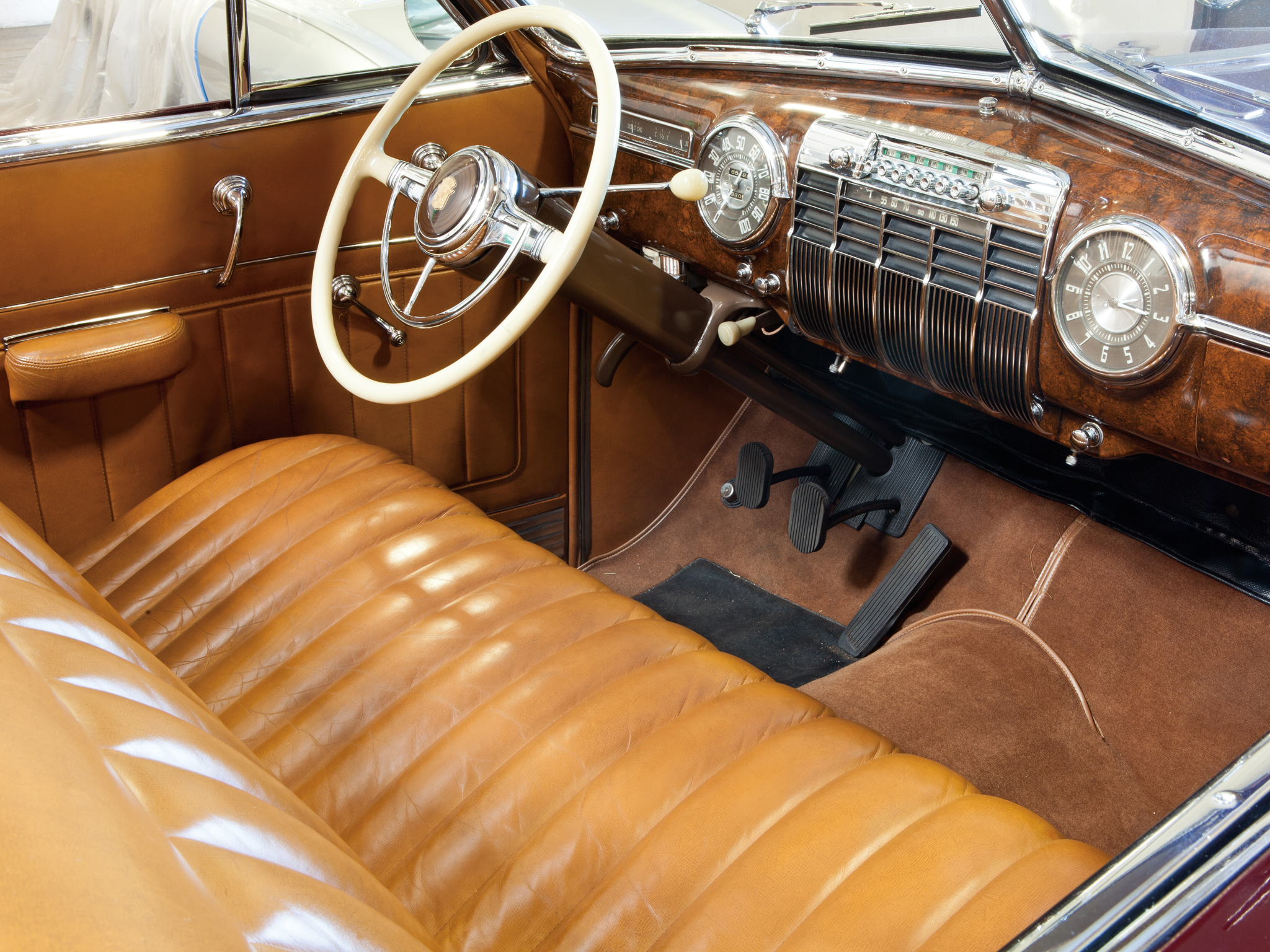1941, Cadillac, Sixty two, Convertible, Coupe, Luxury, Retro, Interior Wallpaper