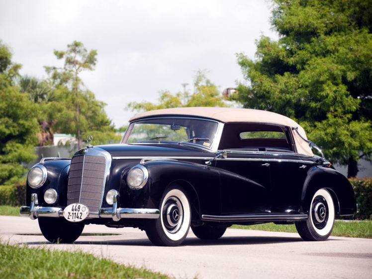 1951, Mercedes, Benz, 300, Cabriolet, D,  w186 , Luxury, Retro HD Wallpaper Desktop Background