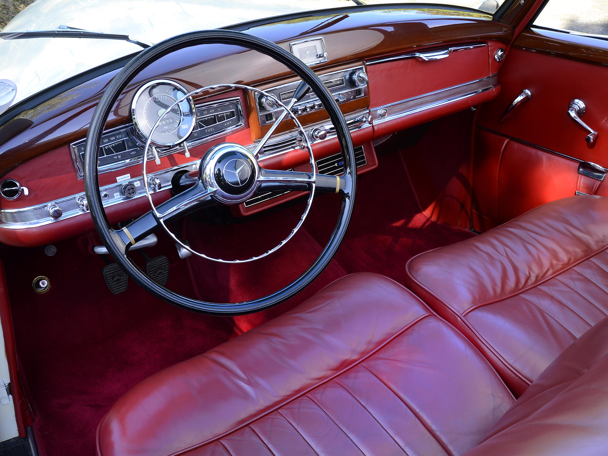 1951, Mercedes, Benz, 300, Cabriolet, D,  w186 , Luxury, Retro, Interior Wallpaper