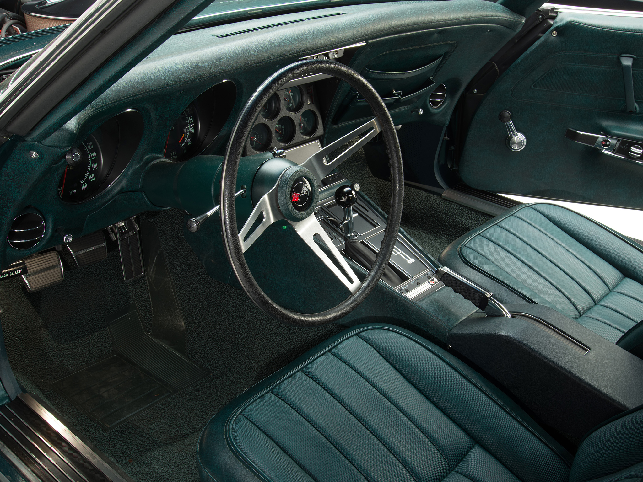 1971, Corvette, Stingray, Zr 2, Ls6, 454, 425hp,  c 3 , Muscle, Supercar, Classic, Interior Wallpaper