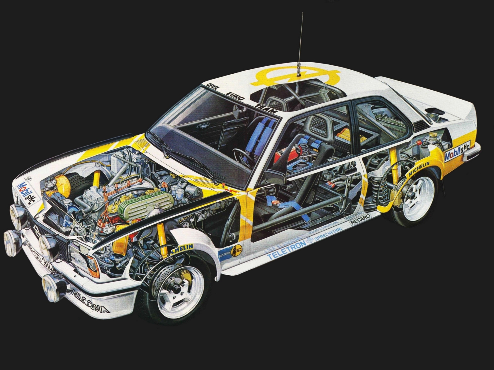 1979, Opel, Ascona, 400, Rally, Version b, Race, Racing, Interior, Engine Wallpaper