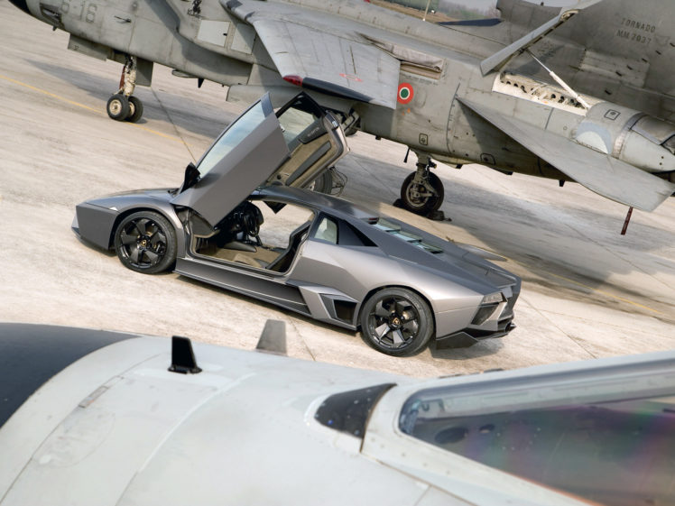2008, Lamborghini, Reventon, Supercar, Jet, Military HD Wallpaper Desktop Background