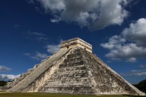clouds, Architecture, Ancient, Skyscapes, Pyramids, Mayan, El, Castillo, Chichaia