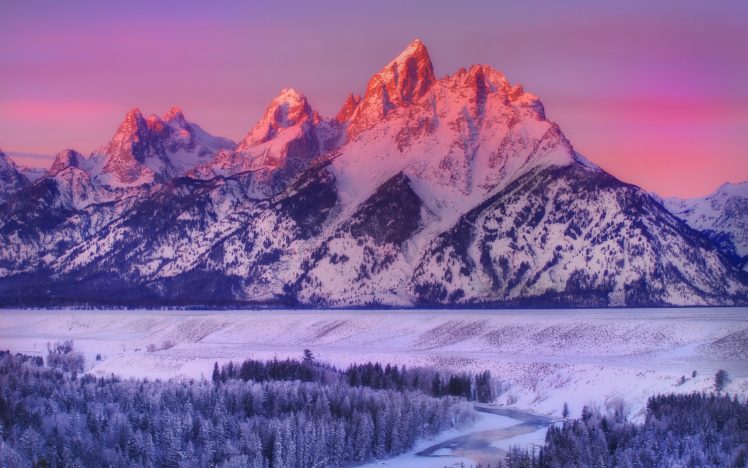 mountains, Landscapes, Snow HD Wallpaper Desktop Background