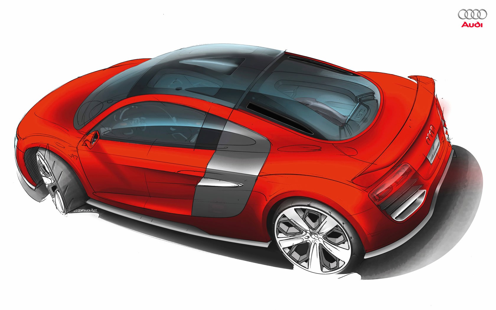 cars, Audi, Concept, Art, Audi, R8, Tdi, Le, Mans Wallpaper