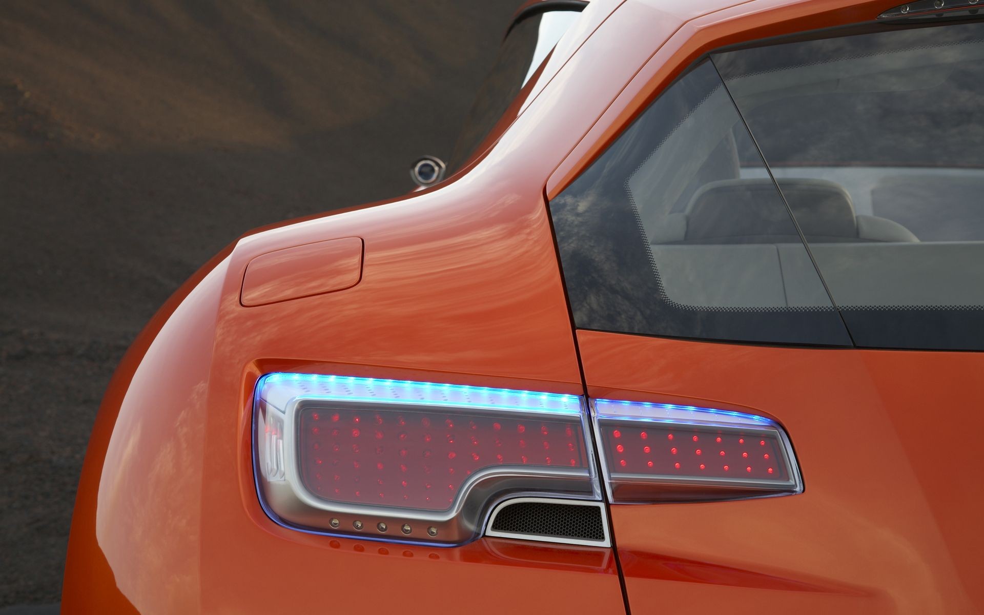 close up, Cars, Orange, Back, View, Vehicles, Concept, Cars, Orange, Cars, American, Cars, Taillights, Dodge, Zeo Wallpaper