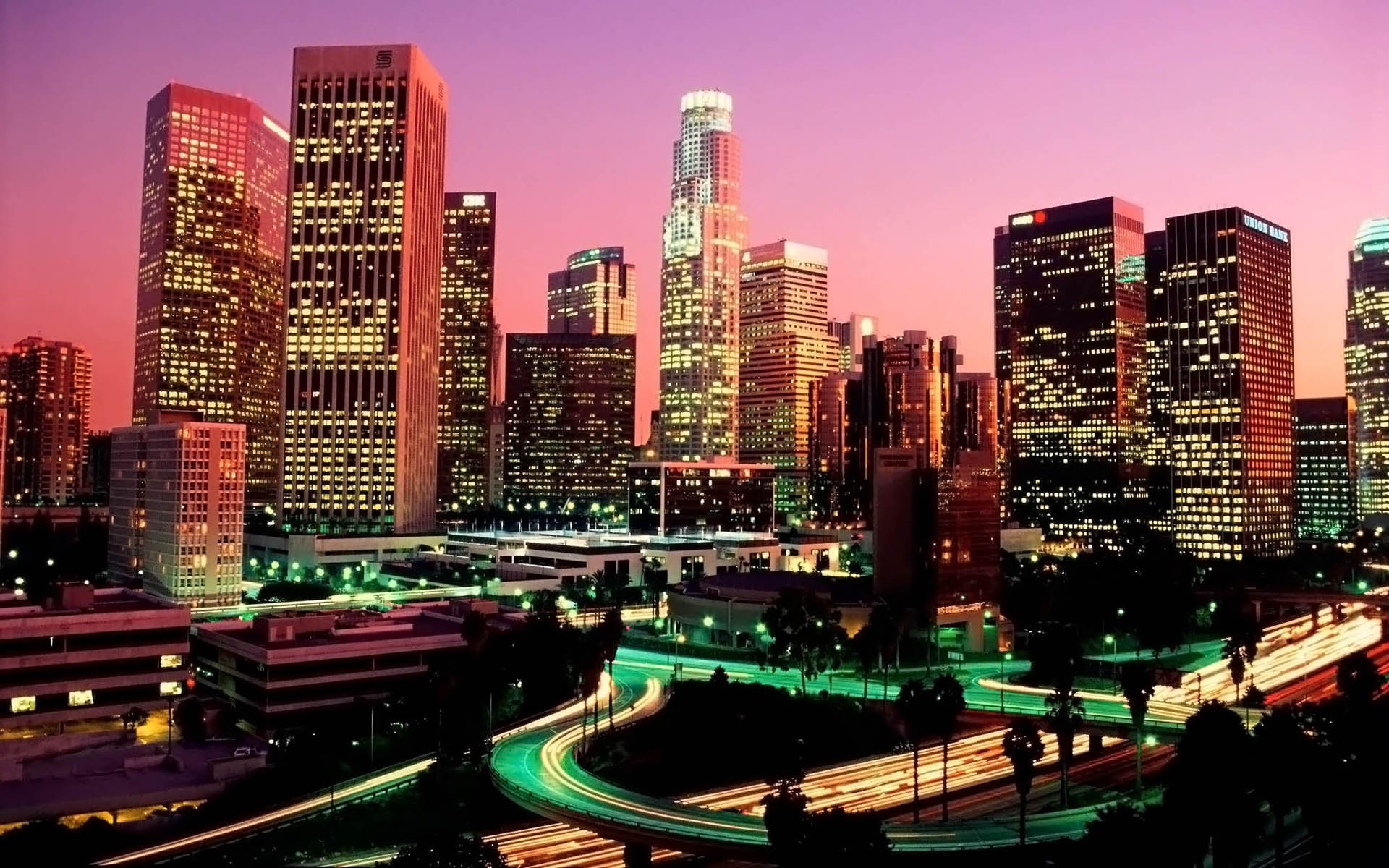 cityscapes, Lights, California, Complex, Magazine Wallpaper