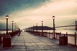 abstract, Vintage, Pier