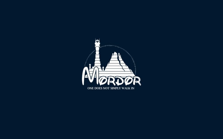 disney, Company, Minimalistic, Funny, The, Lord, Of, The, Rings, Mordor, Artwork HD Wallpaper Desktop Background