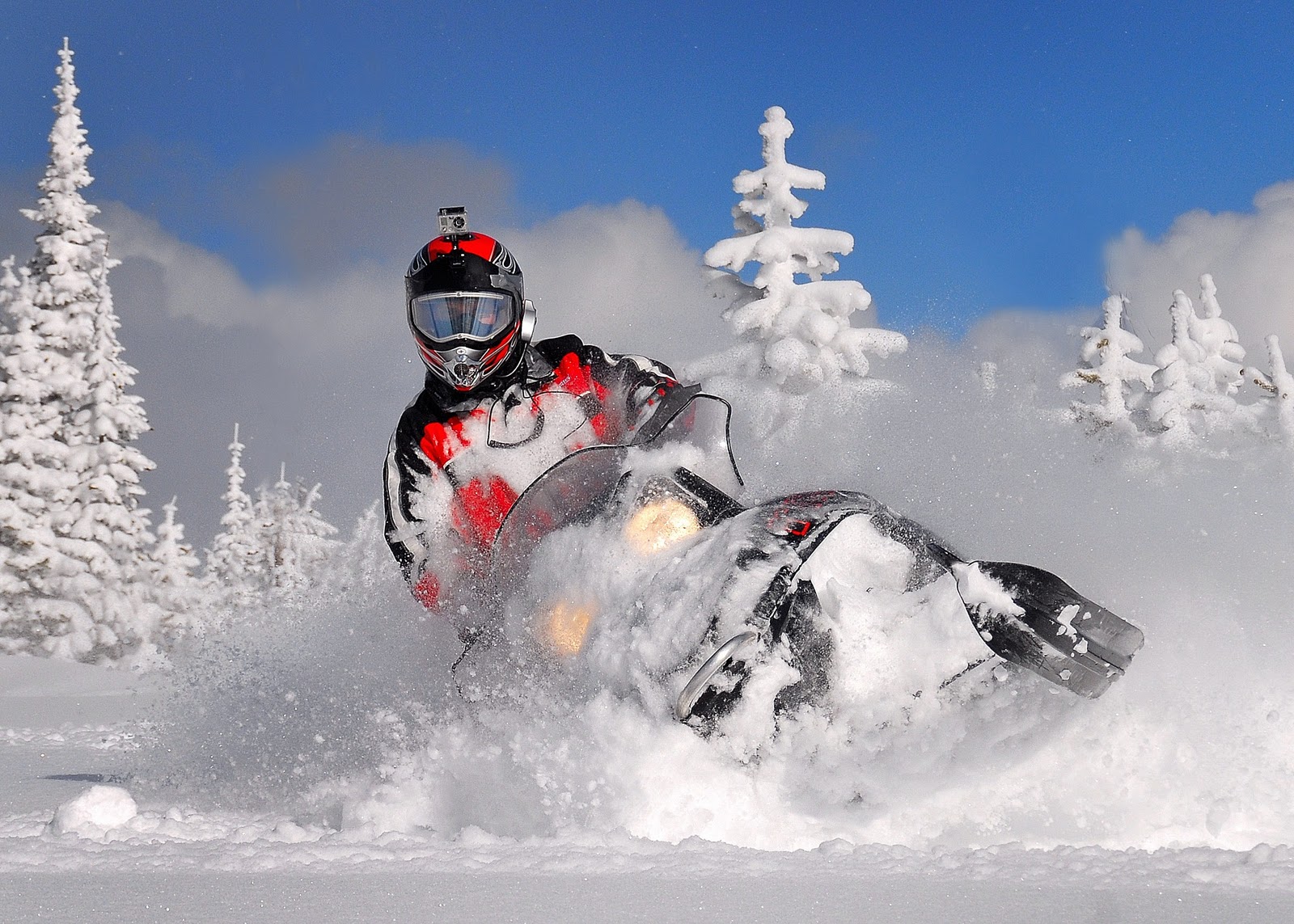 snowmobile, Winter, Snow Wallpaper
