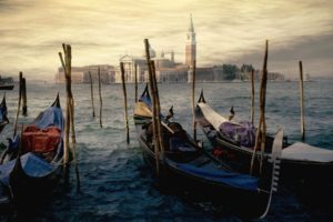 seas, Venice, Italy, Gondolas