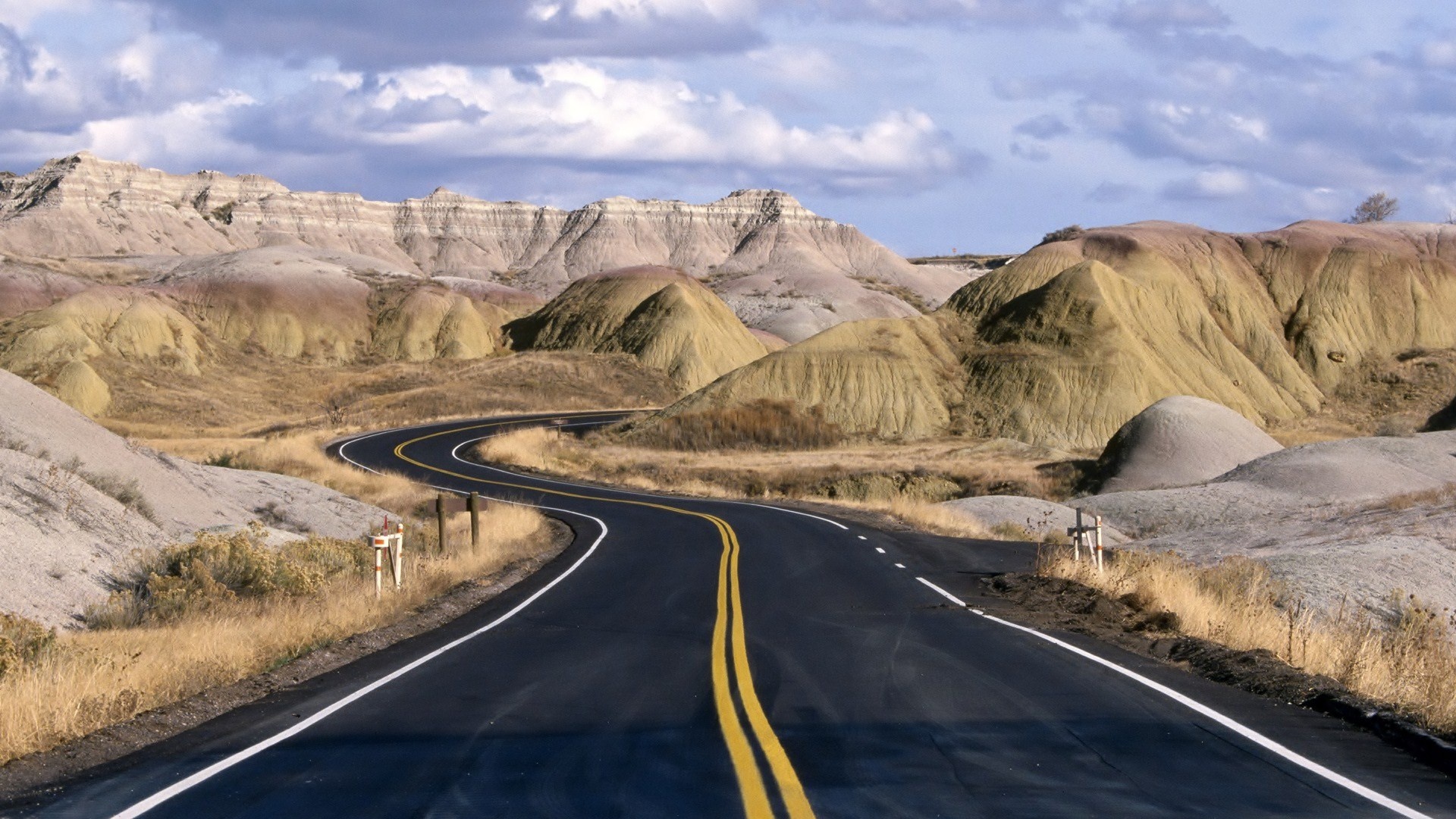 road, Highway, Desert Wallpaper