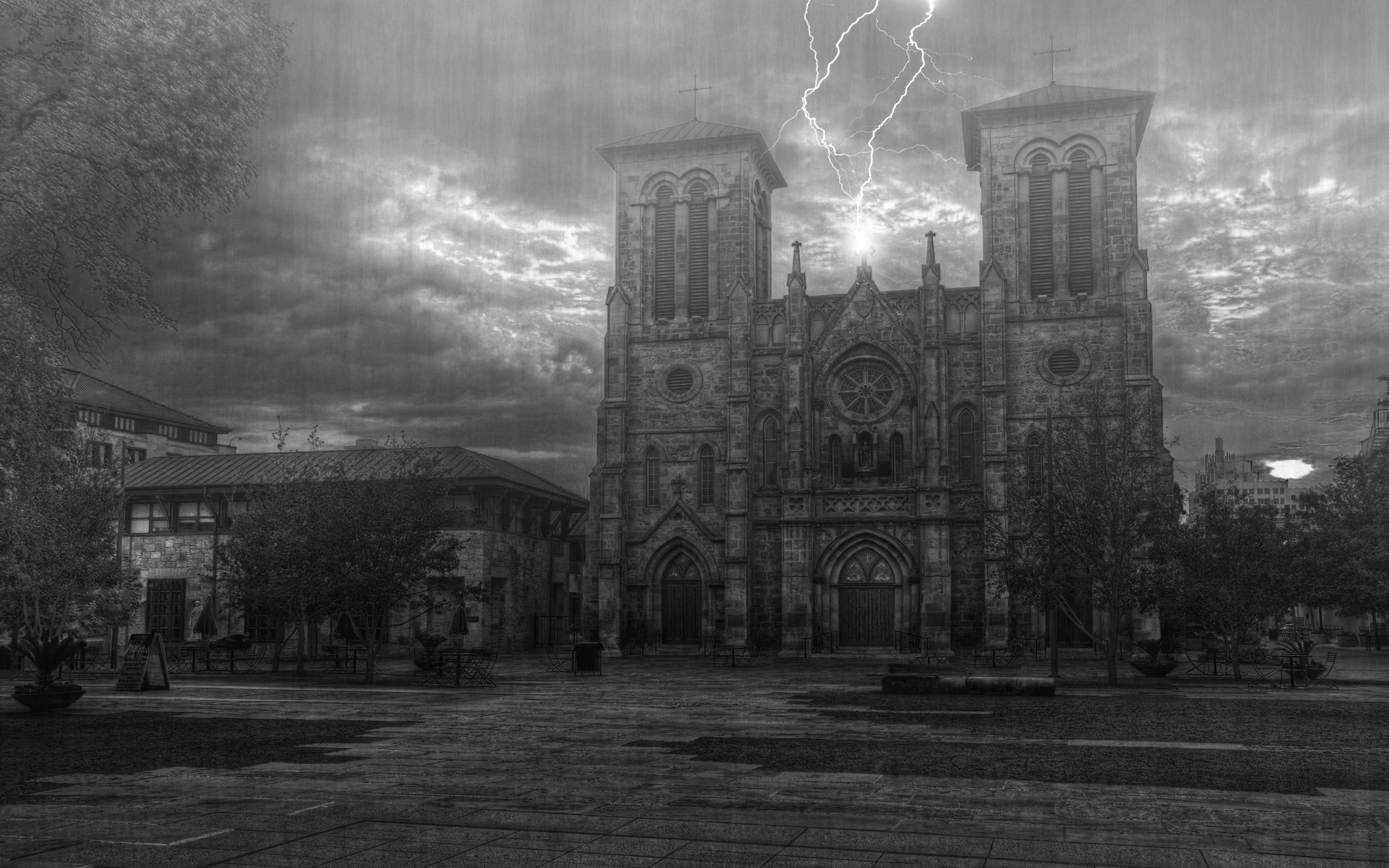 sunset, Architecture, Buildings, Texas, San, Antonio Wallpaper