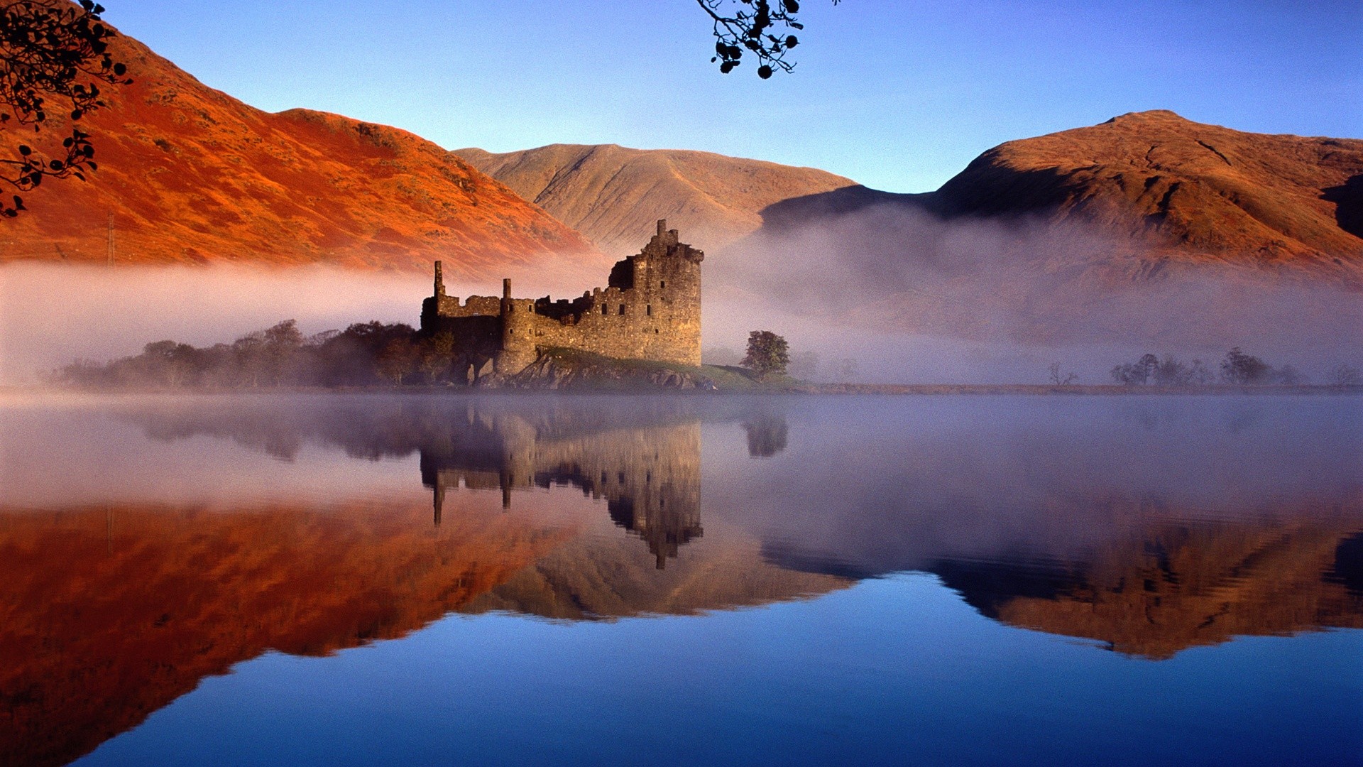landscapes, Castles, Architecture, Fog, Mist, Buildings, Scotland, Castle Wallpaper