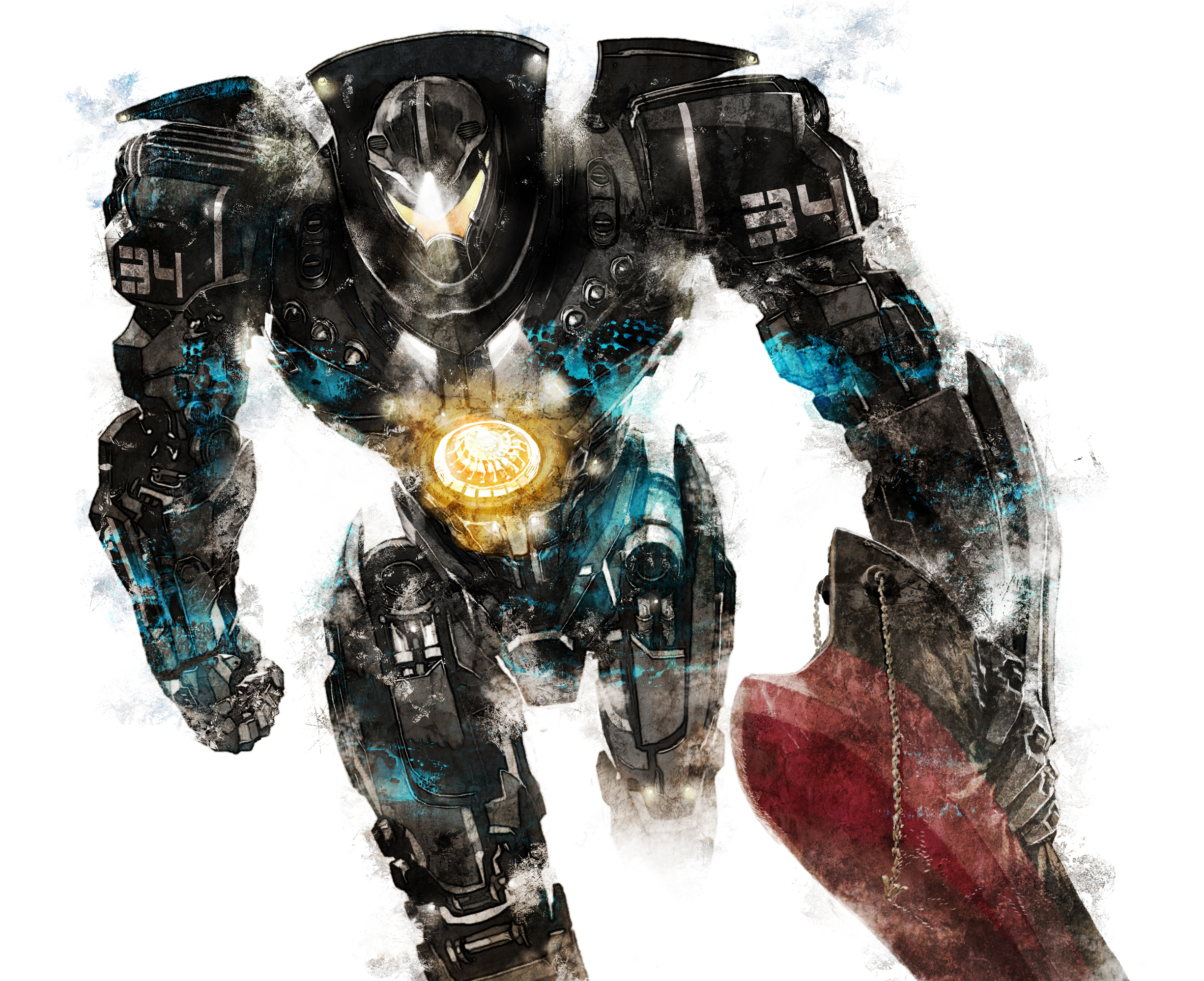 pacific, Rim, Gipsy, Danger, Mecha, Miwa, Shirow, Pacific, Rim, White Wallpaper