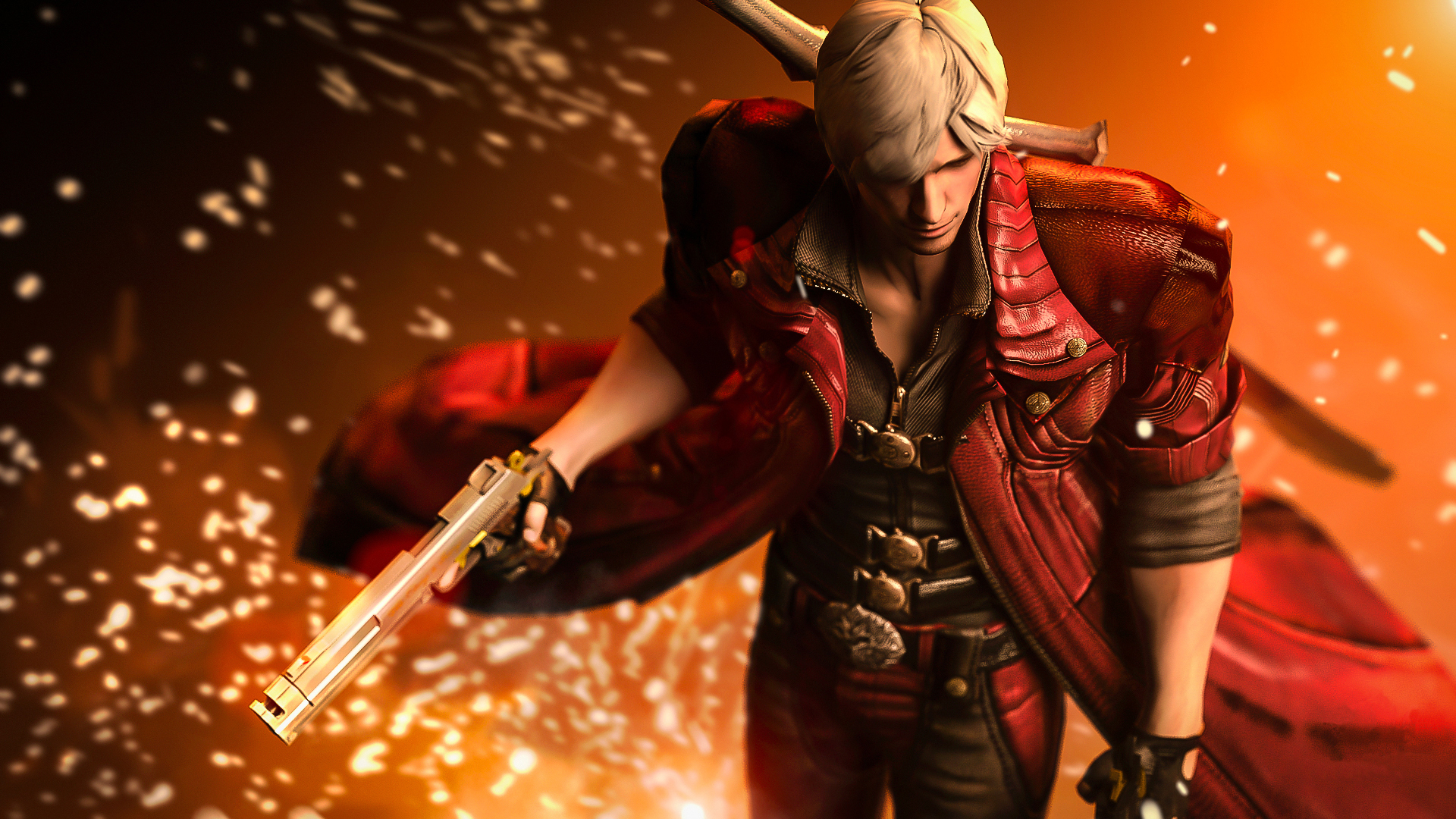 devil, May, Cry, 4, Men, Dante, Pistols, Jacket, Games, Warrior, Fantasy Wallpaper
