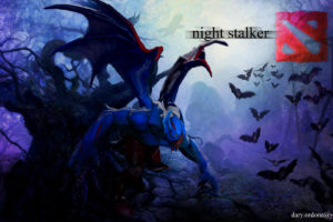 dota, 2, Night, Stalker, Bats, Monsters, Wing, Games, Fantasy, Dark