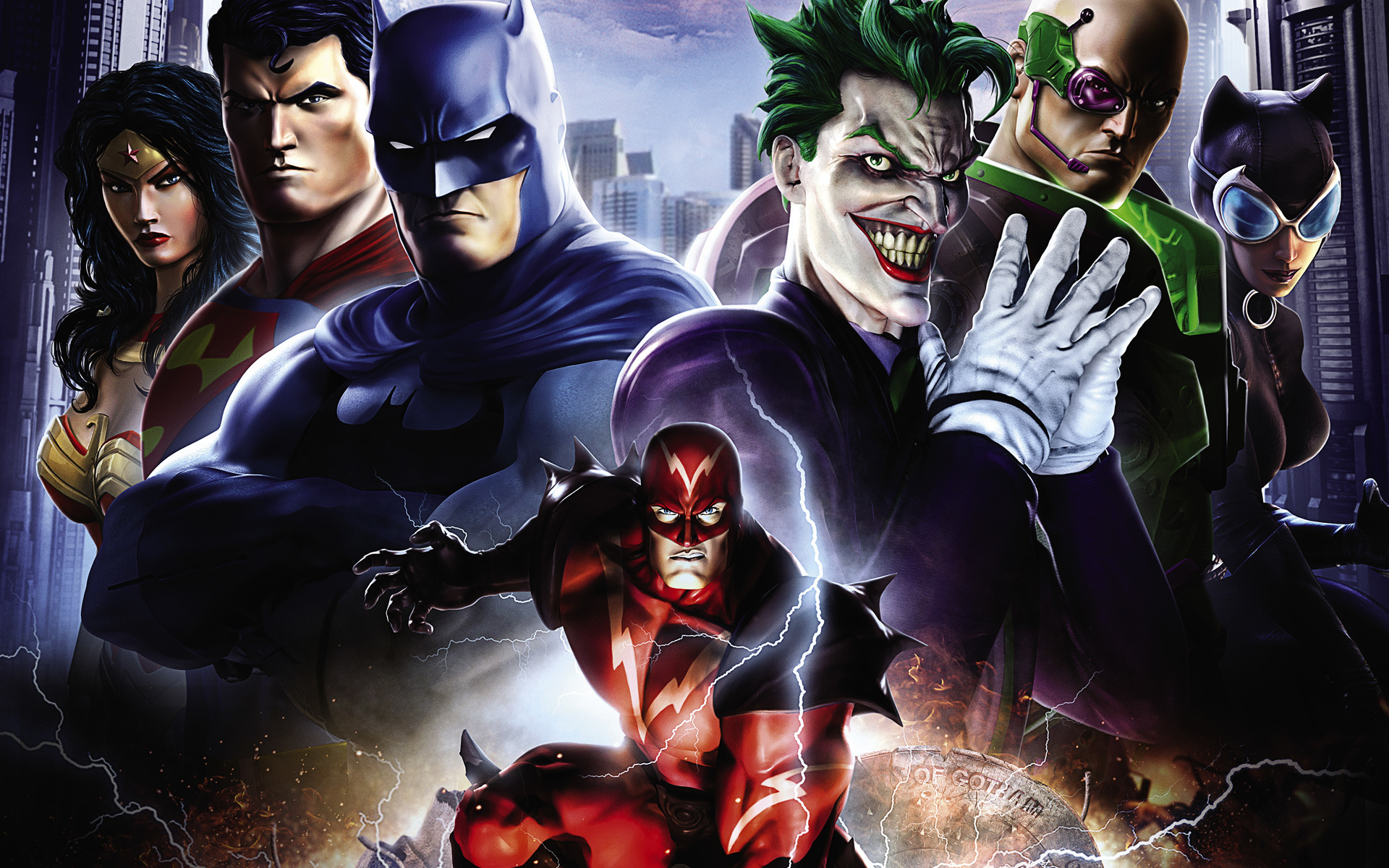 heroes, Comics, Joker, Hero, Batman, Hero, Superman, Wonder, Woman, Flash Wallpaper