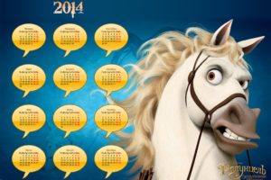 calendar, 2014, Year, Of, The, Horse