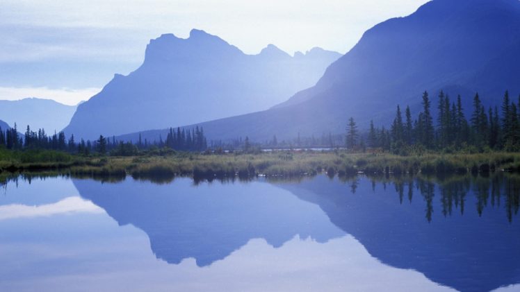 nature, Lake, Reflection, Sun, Landscape, Hd HD Wallpaper Desktop Background
