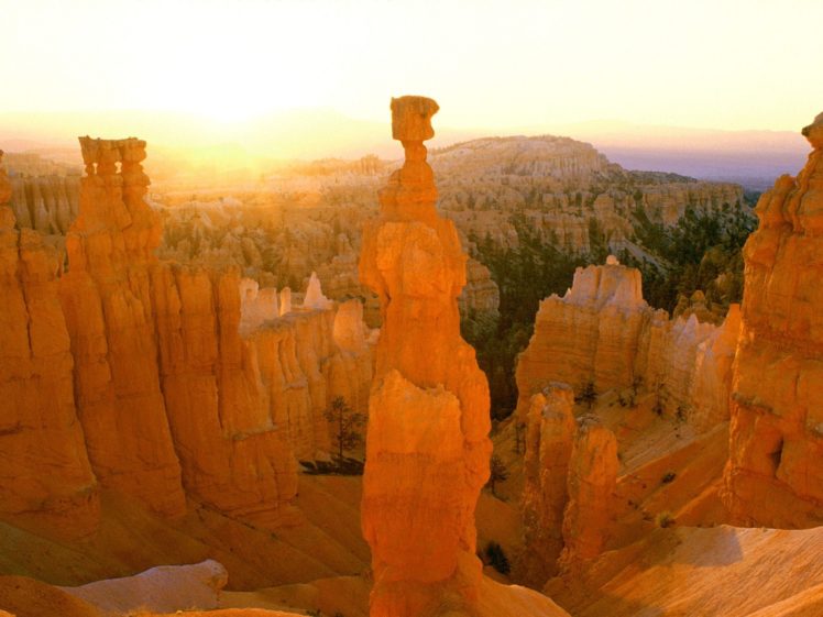 sunrise, Thor, Hammer, Bryce, Canyon, Utah, Colors HD Wallpaper Desktop Background