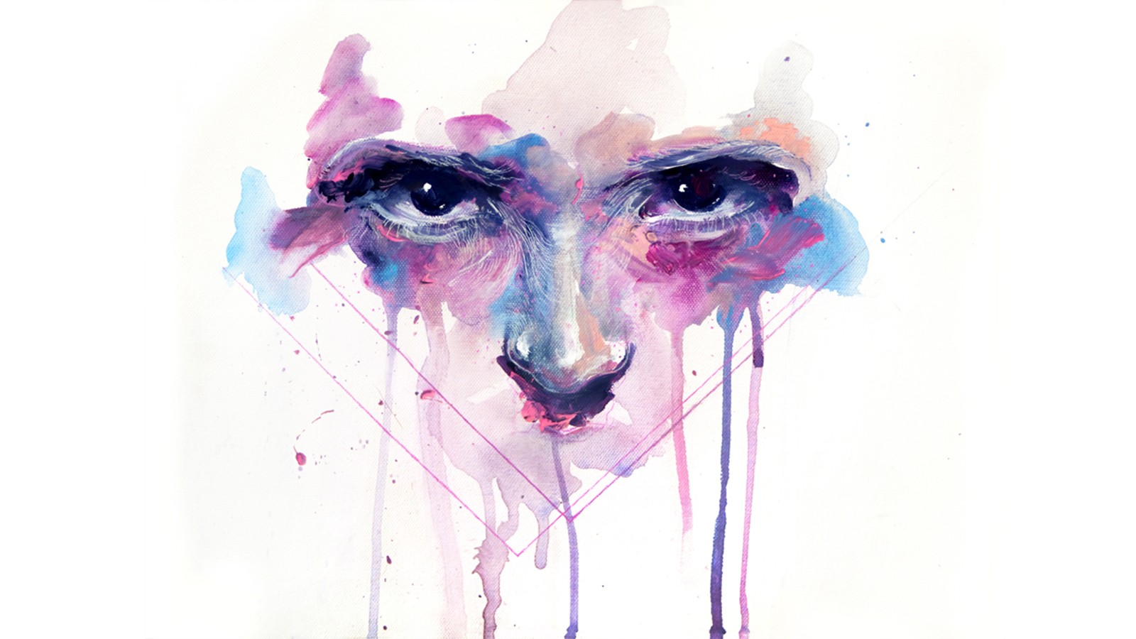 eyes, Minimalistic, Faith, Simple, Background, Agnes, Cecile Wallpaper