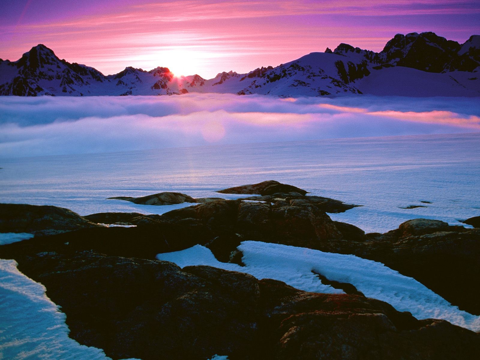light, Morning, Greenland, Colors Wallpaper